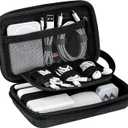 JETech Travel Accessories Organizer Case, Portable Electronic Pouch Gadget Bag for MacBook Power Adapter Chargers, Cables, Power Bank, Mouse, Stylus Pen, Earphone, SD Card, USB Flash Drive