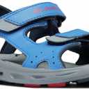 Columbia unisex-child Techsun Vent SandalSport Sandal (5 Big Kid, Stormy Blue, Mountain Red)