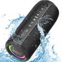 ZEALOT Portable Bluetooth Speaker, Speakers Bluetooth Wireless, Outdoor Speaker Waterproof, IPX6, 40W Loud Stereo Sound Deep Bass, Long Playtime,USB/TF/AUX, Speaker for Phone, Beach, Hiking-Black