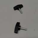 uxcell 2Pcs Clamping Screw Knob, M8 x 30mm Metric Carbon Steel t Shaped Thumb Screws Handle for Quick Remove Hand Tightening Knob Replacement