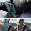 SURITCH for iPhone 17 Pro Case with Camera Control Cover, Camera Cover and Adjustable Kickstand, Compatible with MagSafe, Shockproof Bumper Protective Cases 6.3 Inch, Lake Green