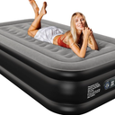 Twin Air Mattress with Built in Pump 16" Blow Up Mattress Raised Air Bed, 3 Mins Quick Self Inflatable with Storage Bag for Guest and Home