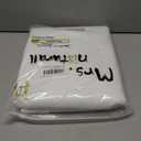 Mrs.Naturall White Linen Curtains 84 Inches Long for Bedroom,Light Filtering Semi Sheer Curtains 84 Inch Length 2 Panels Set