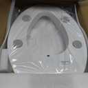 Clirass 3" Raised Toilet Seat with Bidet - Non-Electric Bidet with Dual Nozzles - Elevated Toilet Risers for Seniors & Limited Mobility - Easy Install & Clean (Elongated)