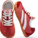 Barefoot Shoes Women Casual Sneakers,Wide Toe Box Shoes Women Zero Drop Barefoot Shoe Men,Minimalist Trail Running Shoe,Non-Slip Lightweight Breathable Comfortable Fashion Walking Hiking Shoes Unisex (11 Women/9.5 Men, Red)