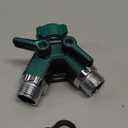 2WAYZ Dual Outlet Water Hose Splitter - Heavy-Duty Brass Y Connector, 360 Rotation, Easy Installation, Leak-Proof Design with Spigot Extender - Ideal for Garden, Washing Machines, Outdoor Faucets