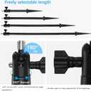 HOLACA Camera Ground Stake Mount and Weatherproof Silicone Skin for Blink Outdoor 4 Security Camera/Blink Outdoor 2K+ (2025 model), Spike Pole Mount, Black