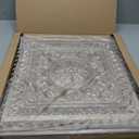 Art3d Drop Ceiling Tiles, Glue up Ceiling Tiles, 2'x2' Plastic Sheet in Antique Gold (12-Pack, 48 Sq.ft)