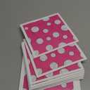 3dRose Set of 12 Greeting Cards, Pink Volleyball Pattern (gc_195244_2)