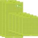 ReArt Cutting Mat - Standard 12x24 Inch 3 Packs and 12x12 Inch 5 Packs, Large