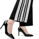 JOY IN LOVE Pumps for Women 3.5" Stiletto High Heels Pointy Toe Pumps Shoes Black 9.5US