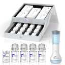 Micro Infusion System for Face & Neck-Micro Infusion Kit to Leave Skin Firmer & Smoother-0.25mm Facial Stamp with Collagen & Hyaluronic Acid Serum for At Home Glow and Anti-Aging-3 Month Supply
