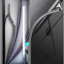 JETech Case for iPad Air 11-Inch M3/M2 (2025/2024), iPad Air 5/4 (10.9-Inch, 2022/2020 Model), Soft TPU Transparent Slim Shockproof Tablet Cover, Support Pencil Pro/2nd Charging (Black)