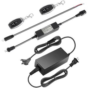 UYGALAXY 12V Linear Actuator Controller with 2pcs Wireless Remote Control & 110V Adapter Power Supply, for 12V DC Motor Momentary Switch Forward/Reverse DPDT Relay for Motors, Lift Chair,Electric Sofa