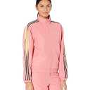 adidas Originals, womens, Track Top, Hazy Rose/ Acid Yellow/ Black, Medium