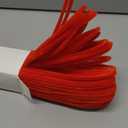 RoundFunny 100 Pcs 24" Red Extra Long Pipe Cleaners Bulk Long Chenille Stem 6 mm Thick Pipe Cleaners Craft Supplies Fuzzy Sticks for Hair DIY Arts Crafts Project