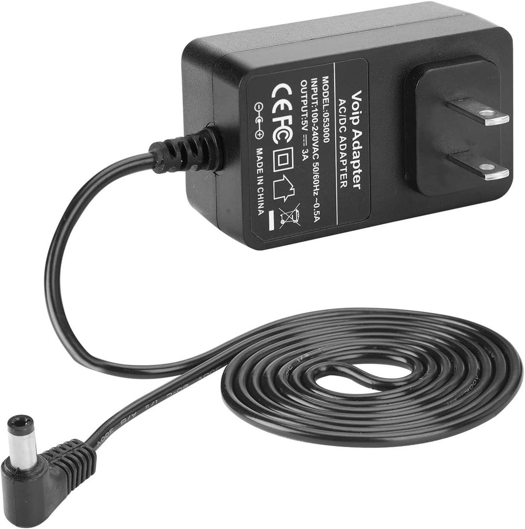 dc 5v Power Supply 5vPower Supply is Compatible with The Polycom IP Phones VVX 150, 250, 350, 450, 2200-48872-001, and 1465-48871-001.