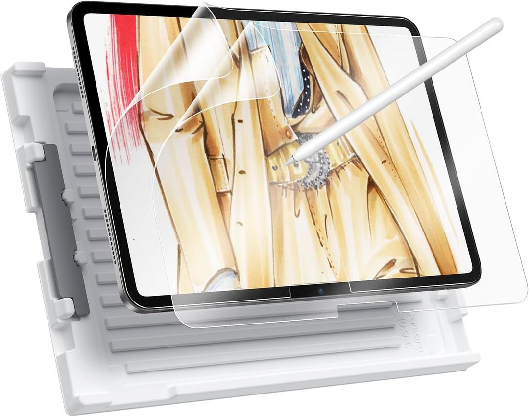 ESR 2 Pack Paper-Feel Screen Protector for iPad Pro 13 Inch M4 2024, Write and Draw Like on Paper, Scratch Protection with Easy Application Tray, Thin and Responsive