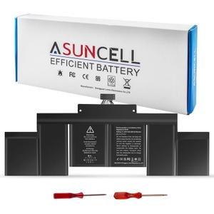 ASUNCELL A1398 Laptop Battery Replacement, EMC 2745 2881 2909 2910, fits A1494 A1618, Compatible with MacBook Pro 15 inch Retina (Late 2013 Mid 2014 Early 2015) [11.36V/99.5Wh]