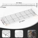 onlyfire Foldable Stainless Steel Warming Rack Grilling Replacement Parts for Weber Genesis II 400 Series Gas Grills, Replaces Weber 66045