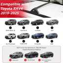 Lockable Roof Rack Cross Bars 220lbs for 2019-2025 Toyota RAV4 (Not Fit for Adventure/TRD Off-Road), Anti-Theft Lockable Aluminum Crossbar Luggage Rack for Rooftop Cargo Carrier Bag Kayak Canoe