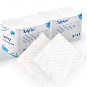 JollyPack 1000 Count White Beverage Napkins - 1-Ply 4.9 x 4.9 Folded Bulk Cocktail Napkins Paper, Lunch Paper for Restaurants, Bar and Party - 9.8 x 9.8 Unfolded