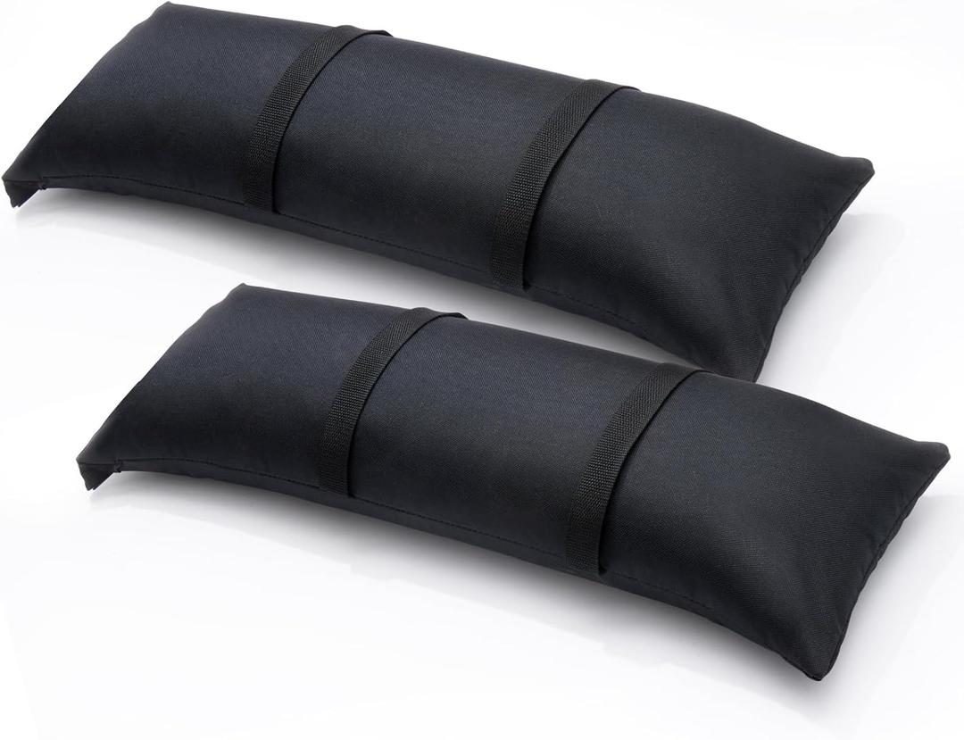 Sand Bags for Weight, 4 x 44 LBS Fillable Black Empty SandBags for Umbrella Base, Outdoor Cantilever Patio Umbrella Stand, Backyard Furniture, Trampoline(Without Sand)(4, Black)