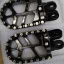 JFG RACING Dirt Bike Foot Pegs, Footpegs Pedal Rest for KLX250 06-20/KLX250S 09-14/KLR650 87-07/KLX300R 97-07 20/XR650L 92-21/XR600R 89-00/CRM250 CR85R CR85RB CR85R CR85RB KLX250R KLX650 CRF1000L-Black