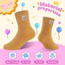 100% Cotton Ankle Socks for Girl, Athletic Moisture Wicking Soft Breathable Cute Socks (XS)