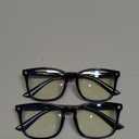 livho High Tech Blue Light Glasses - Advanced Blue Light Blocking Computer Glasses - Screen Fatigue & UV Protection (*B11 Light Black X 2)