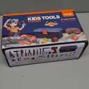 Kids Tool Set Zealous 48 pcs Toddler Tool Set with Tool Box & Electronic Toy Drill, Pretend Play Kids Toys, Toy Construction Tools for Kids Ages 3,4,5,6,7,8 Years Old (A-Orange),A-Kids Tool Set