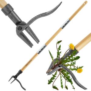 BellaJoyz Weed Puller, Stand-Up Weed Puller Tool with Long Handle & 4-Claw Steel Head, 3-Sectioal Pole Design, Garden Hand Weeding Tool - Easily Remove Weeds Without Bending, Pulling, or Kneeling