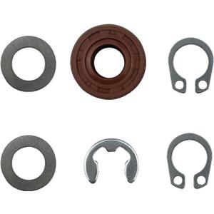 6PCS Heavy Duty Pan Seal Kit Fit for Cuisinart Bread Maker Model CBK-100 CBK-100SS Includes Seal Stainless Steel Flat Washer Clip and E-Clip Installation Guide Kitchen Breadmaker Machine Parts