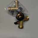 Garden Hose Splitter 2 Way Heavy Duty, Y Connector Brass Garden Hose Adapter, 2 Pack Hose Bib Splitter with 4 Extra Rubber Washers