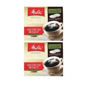 Melitta Medium Roast Soft Coffee Pods 18 Count Bag (Pack of 2), Best By: 06/12/2025