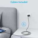 Anker iPhone 17/16 Charger, 2-Pack 20W Fast USB C Charger Block, for iPhone 16/16 Pro Max/15 Series/iPad Pro and More (Black, 2 Pack & 2 Cable)