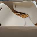 B. toys  Table and Chair Set  Furniture For Toddlers  1 Craft Table & 2 Chairs  Natural Wooden Legs  Ivory  3+ Years