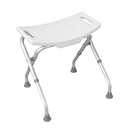 Drive Medical 12486 Folding Shower Chair, Bath Bench with Drainage Holes and In-Seat Handles, Supports Users Up To 300 Pounds, White