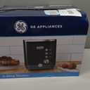 GE 2 Slice Black Stainless Steel Toaster, Extra Wide Slots for Toasting Bagels, Breads, Waffles & More, 7 Adjustable Shade Settings, Removable Crumb Tray, Countertop Kitchen Essentials, 850 Watts