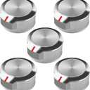 AMI PARTS W11156487 W10823529 Cooktop Range/Oven Knobs Fit for Kitchen-aid Whirl-Pool Stove Knobs Replacements, Replaces 4546228 AP6285576 5 PCS