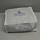 Mr. Sandman Weighted Blanket 7LBS 41 x 60 Inches, Minky Dots Heavy Blanket with Glass Beads, Soft and Cooling for School and Home, Navy Blue