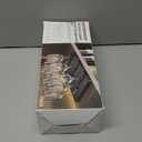 Wine Glass Holder Stemware Rack Hanger Under Cabinet or Counter for Bar,Kitchen and Restaurant Set of 4(black) (10 Inch 4 Pack)