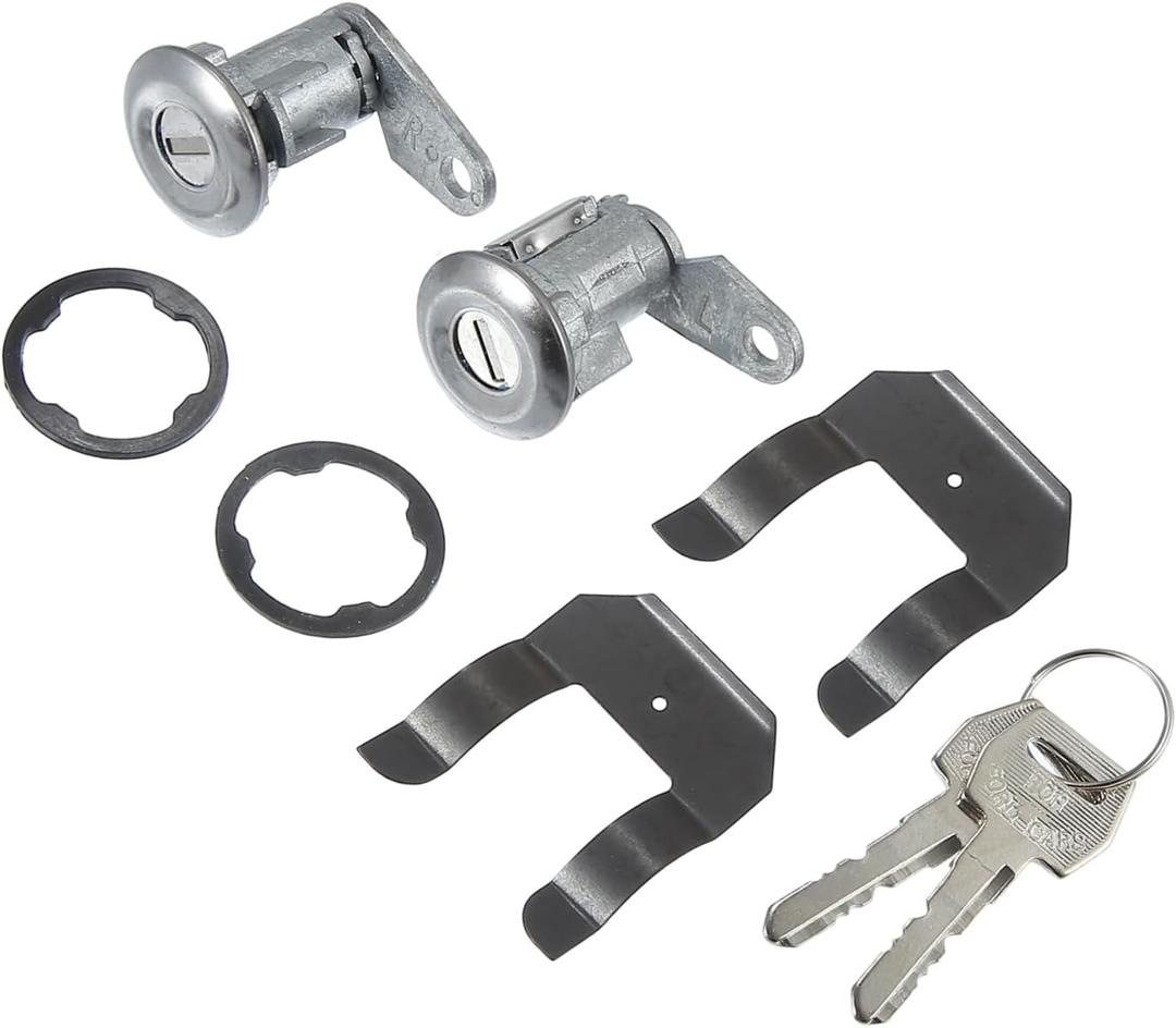 Motoforti 1 Set DL15500 Car Door Lock Cylinder W/Keys for Ford F100 1965-1979 for Ford F150 1975-1979 for Ford F250 F350 1965-1979 Long-lasting