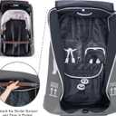 Stroller Bag for Airplane, Stroller Travel Bag Compatible with UPPAbaby Vista V1 V2 V3, Cruz V1 V2 V3, Rolling Wheel Bag with Storage Pocket, Multiple Handles,Luggage Tag for Flight Travel,Grey