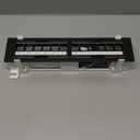 Everest Media 12-Port Keystone Patch Panel (1-Pack) - Removable 6-Port Panels - with 89D Wall Mount Bracket - Vertical/Horizontal Installation - 8 Blank Keystone Jack Inserts Included