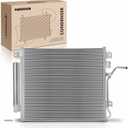 A-Premium Air Conditioning A/C Condenser Compatible with Jeep Liberty 2008-2010 3.7L & Dodge Nitro 2008-2009 3.7L 4.0L, with Transmission Oil Cooler