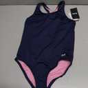 TYR Girls Durafast Lite Ella Maxfit Swimsuit (Blue, L)