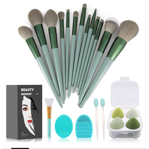 Makeup Brushes 22 Pcs Makeup Kit,Foundation Brush Eyeshadow Brush Make up Brushes Set (Green, 22 Piece Set)