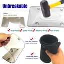 License Plates Shields 2 Pack Clear Bubble Design Plate Covers, Unbreakable Novelty Frame Covers to Protect Front, Back Fit Standard US Plate with Screws