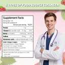 Multi Collagen Peptides Liquid Drop Organic Hydrolyzed Collagen Complex w. Biotin, Vitamin C & Hyaluronic Acid, Liquid Collagen Types I, II, III, IV, V for Hair, Skin, Nails & Joint Health